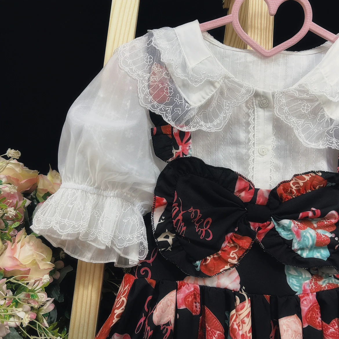 DMFS - Sweet Lolita Shirt Cotton Lolita Blouse Doll Collar - Image 7