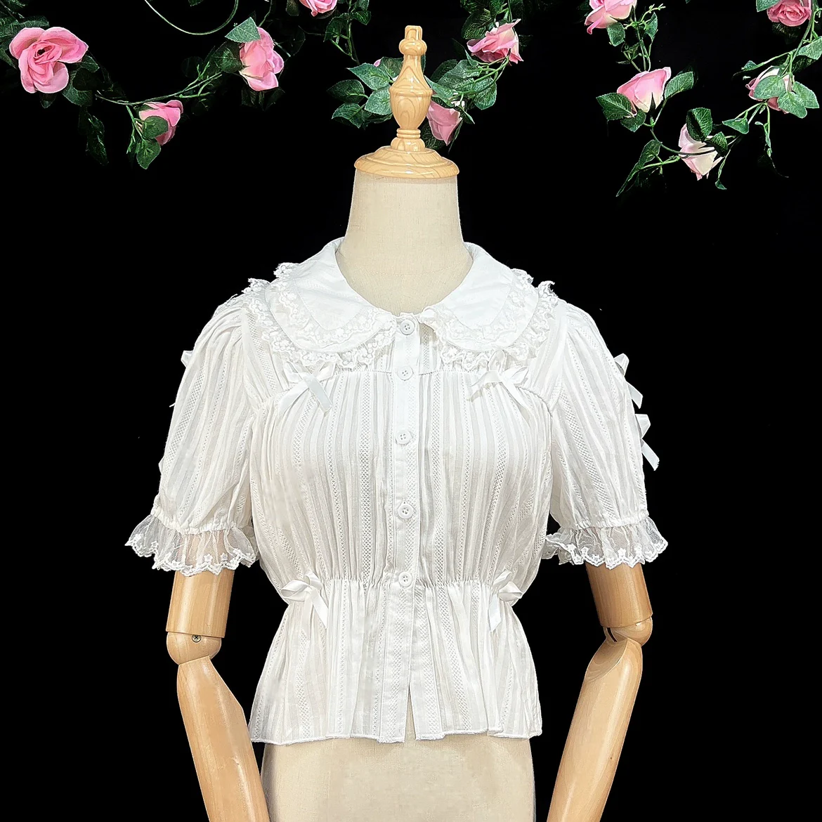 Sweet Lolita Shirt Doll Collar Blouse High-waisted - Image 13