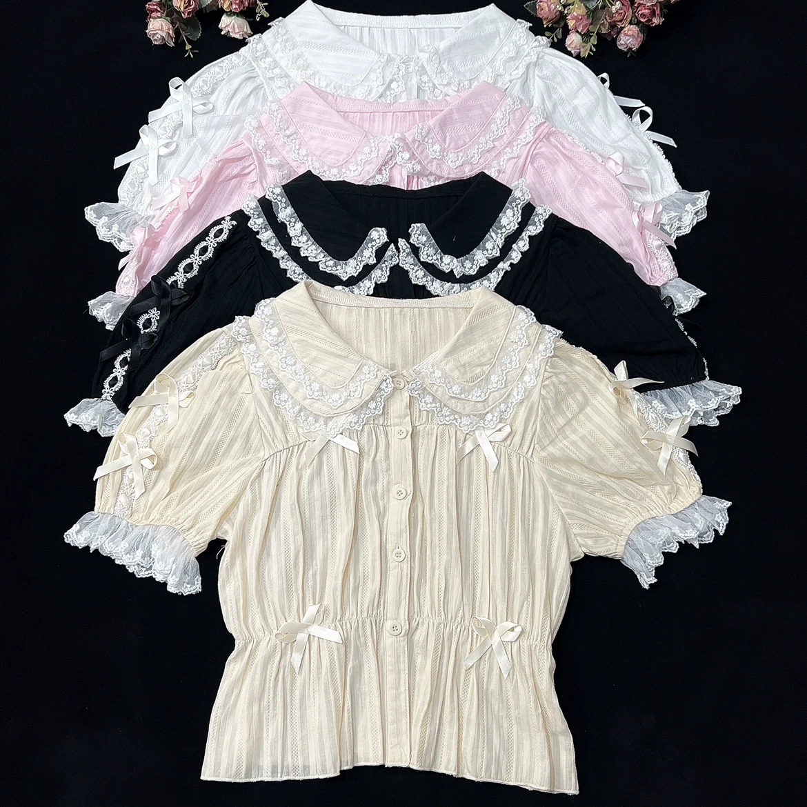 Sweet Lolita Shirt Doll Collar Blouse High-waisted - Image 15