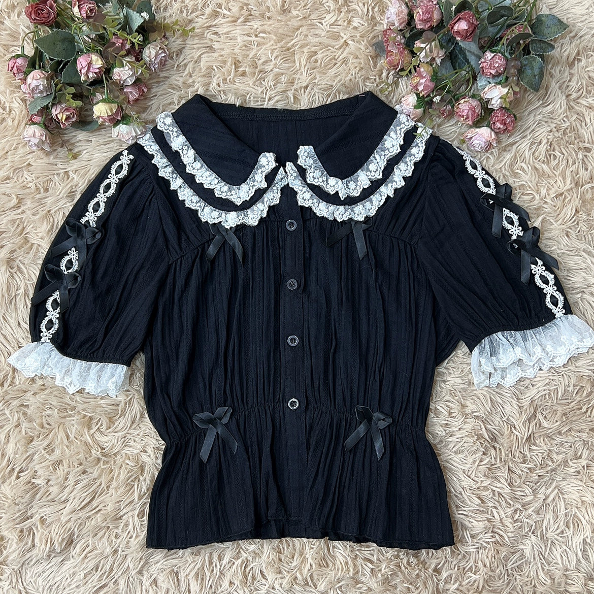Sweet Lolita Shirt Doll Collar Blouse High-waisted - Image 22