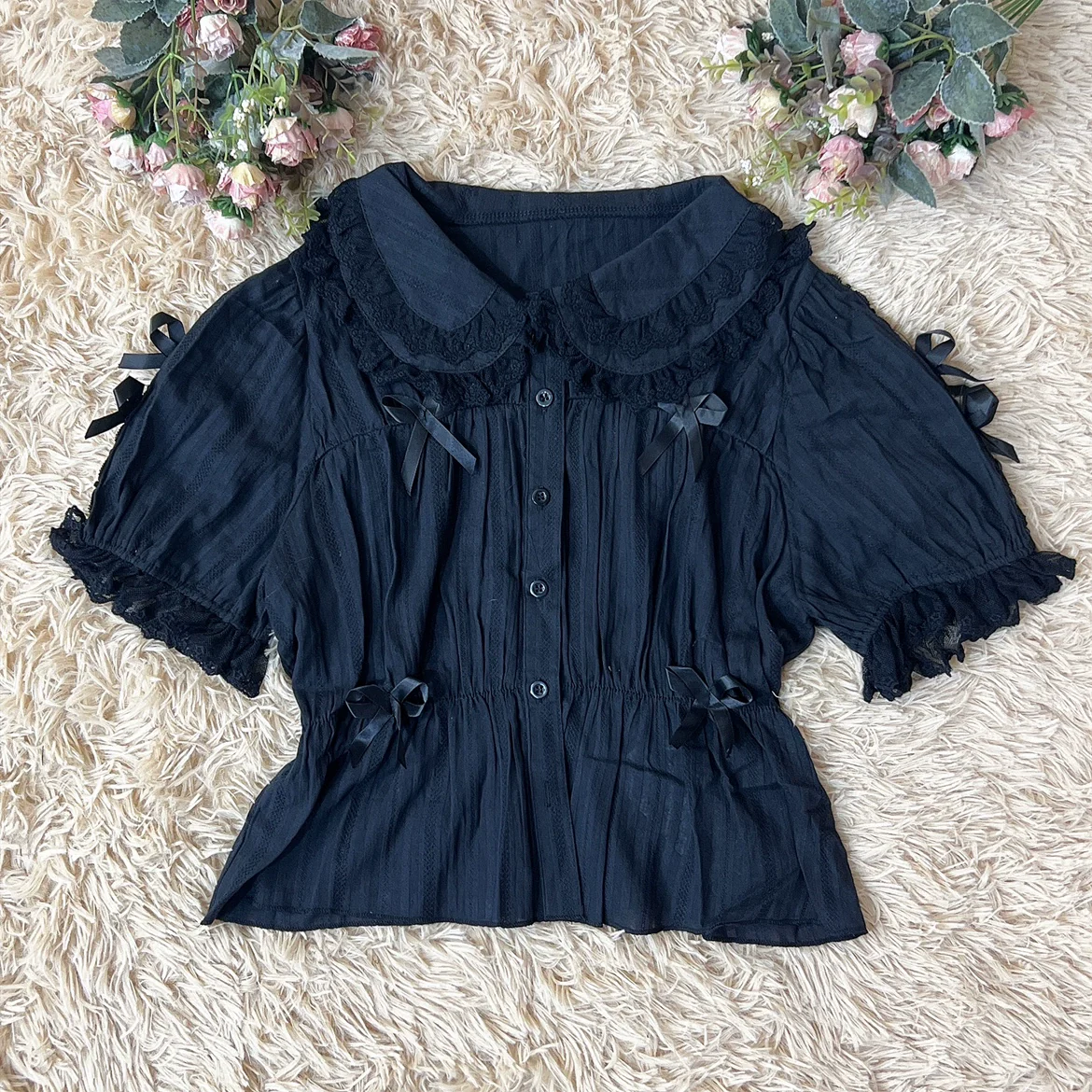 Sweet Lolita Shirt Doll Collar Blouse High-waisted - Image 24