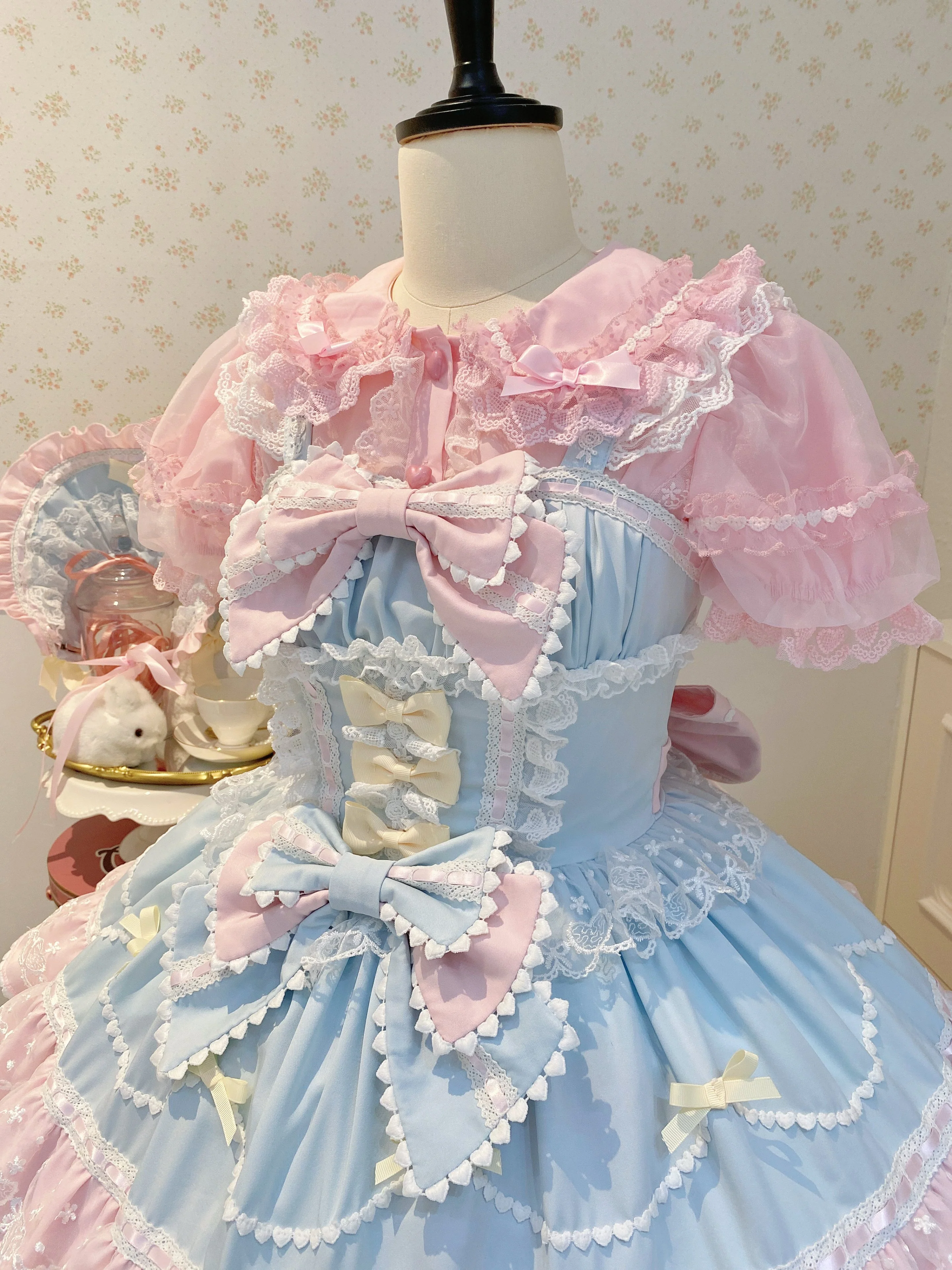 Sweet Lolita Shirt Summer Short Puffy Sleeved Blouse - Image 4