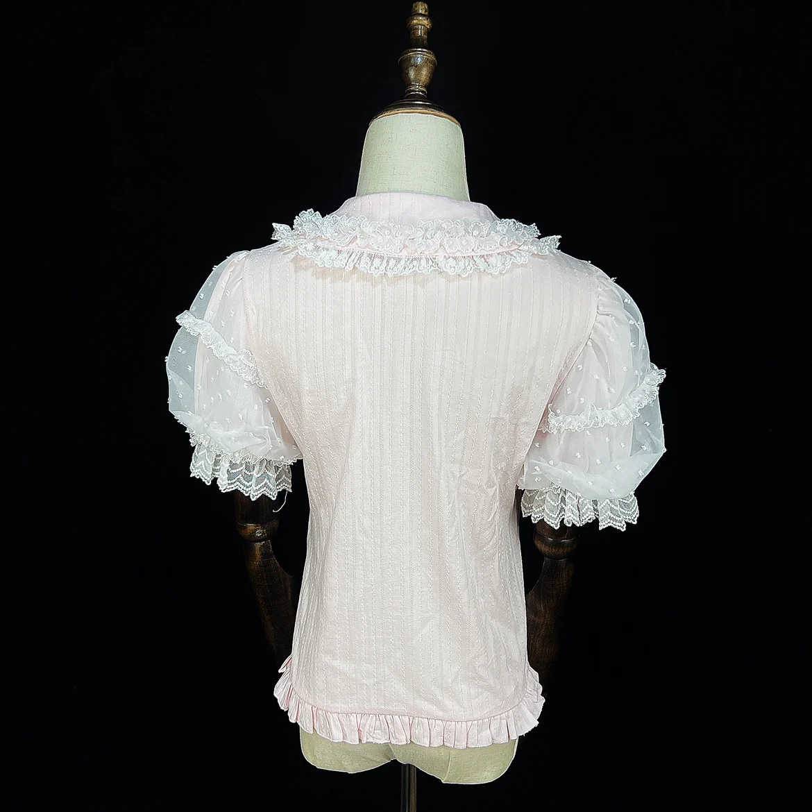 Lollipop - Sweet Lolita Shirt with Double-Layered Puff Sleeves - Image 13