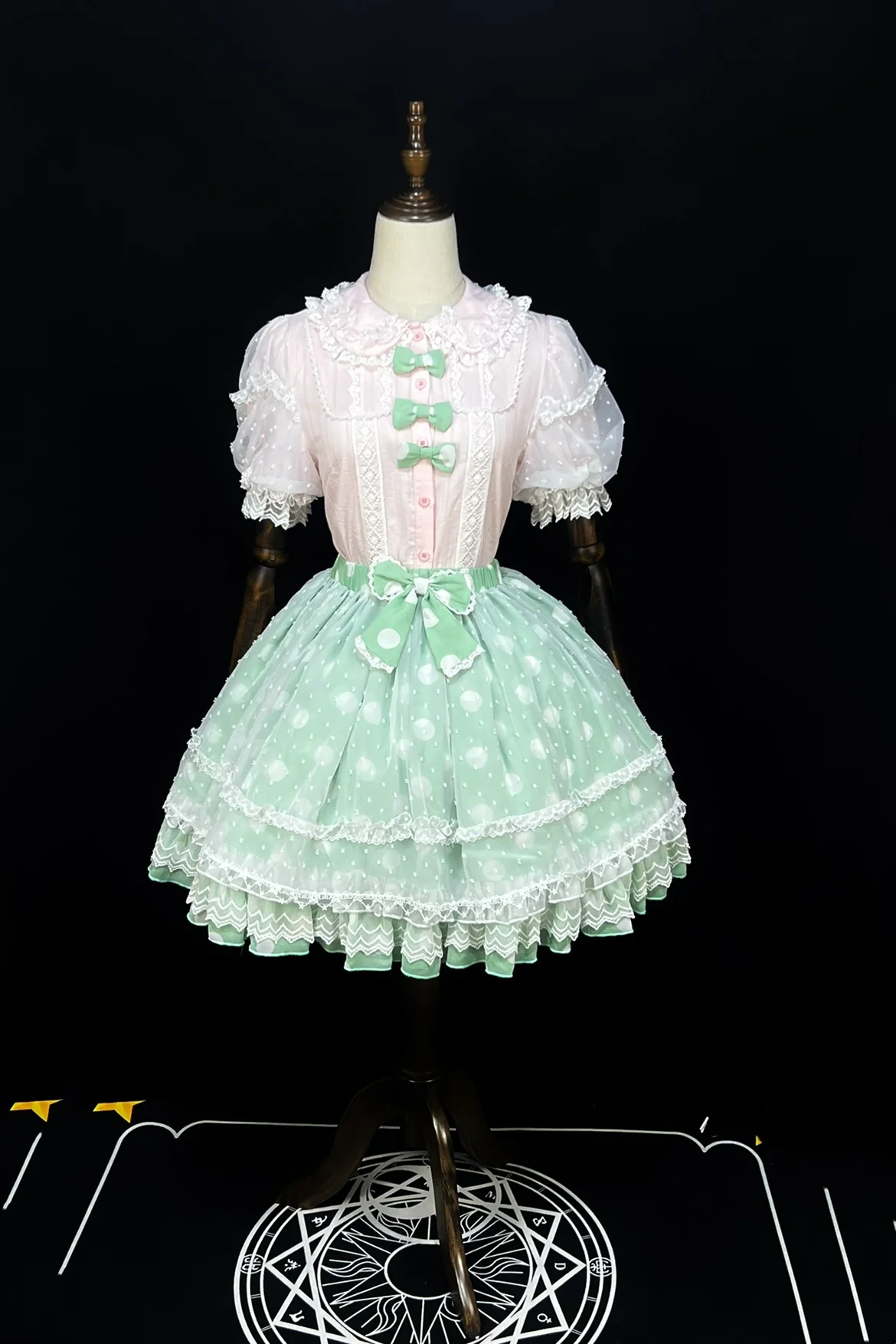 Lollipop - Sweet Lolita Shirt with Double-Layered Puff Sleeves - Image 5