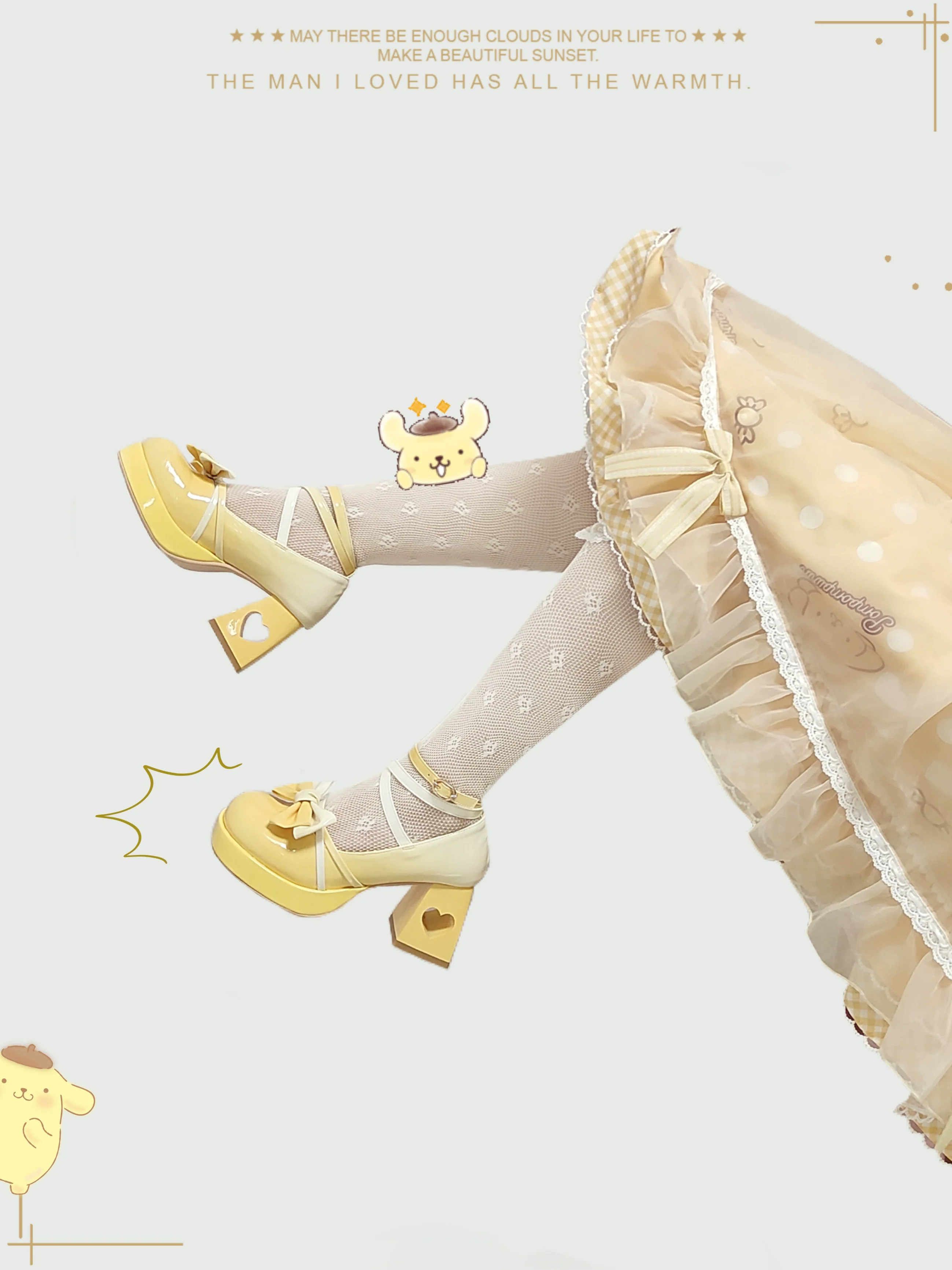 A Can of Cocoa - Heart Function - Sweet Lolita Shoes Gradient Color High Heels - Image 5