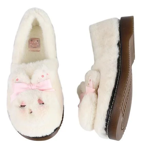 Rabbit Fur - Sweet Lolita Shoes Plush Rabbit Winter Lolita Shoes - Image 14