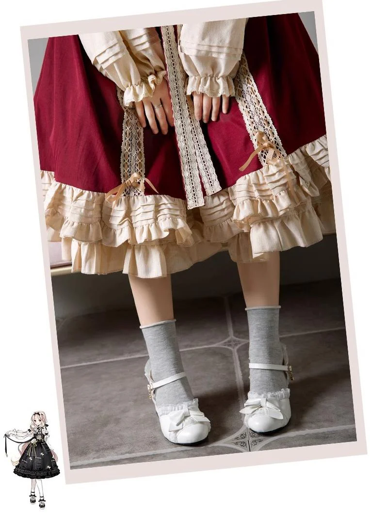 Yana - Sweet Lolita Shoes Round Toe Students Chunky Heel - Image 10