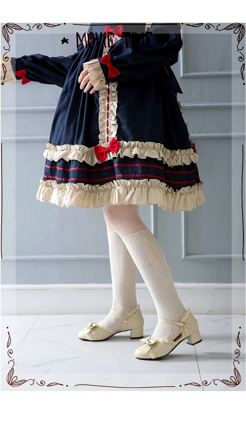 Yana - Sweet Lolita Shoes Round Toe Students Chunky Heel - Image 12