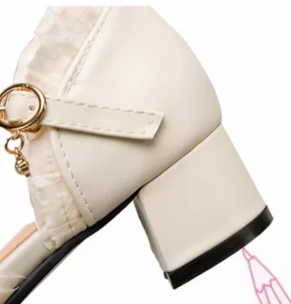 Yana - Sweet Lolita Shoes Round Toe Students Chunky Heel - Image 16
