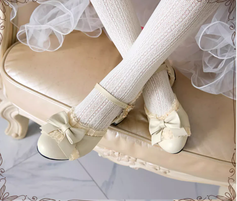 Yana - Sweet Lolita Shoes Round Toe Students Chunky Heel - Image 9