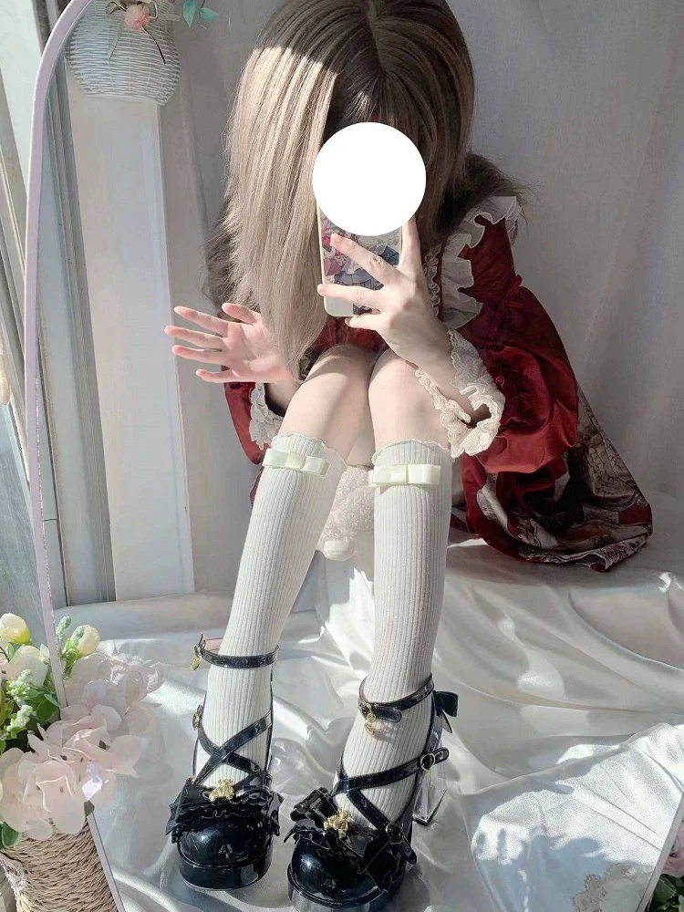 Meng Ka Jiang - Dreamy Bear - Sweet Lolita Shoes, Transparent Heel With Embedded Bear - Image 21