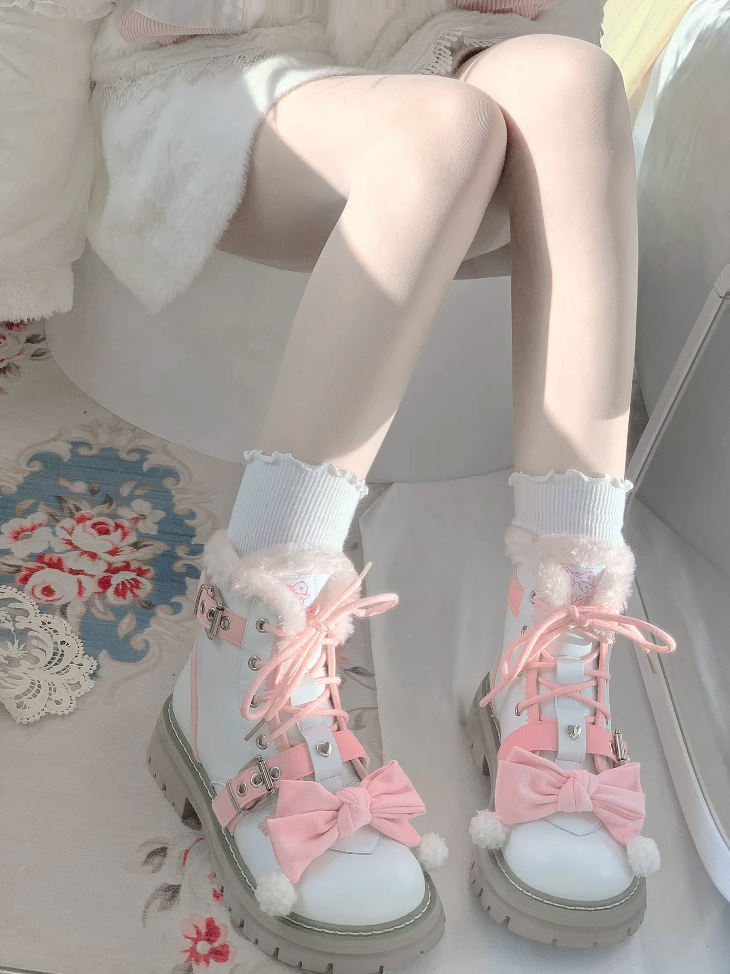StarsCrwon - Sweet Lolita Shoes Winter Lolita Martin Boots - Image 14
