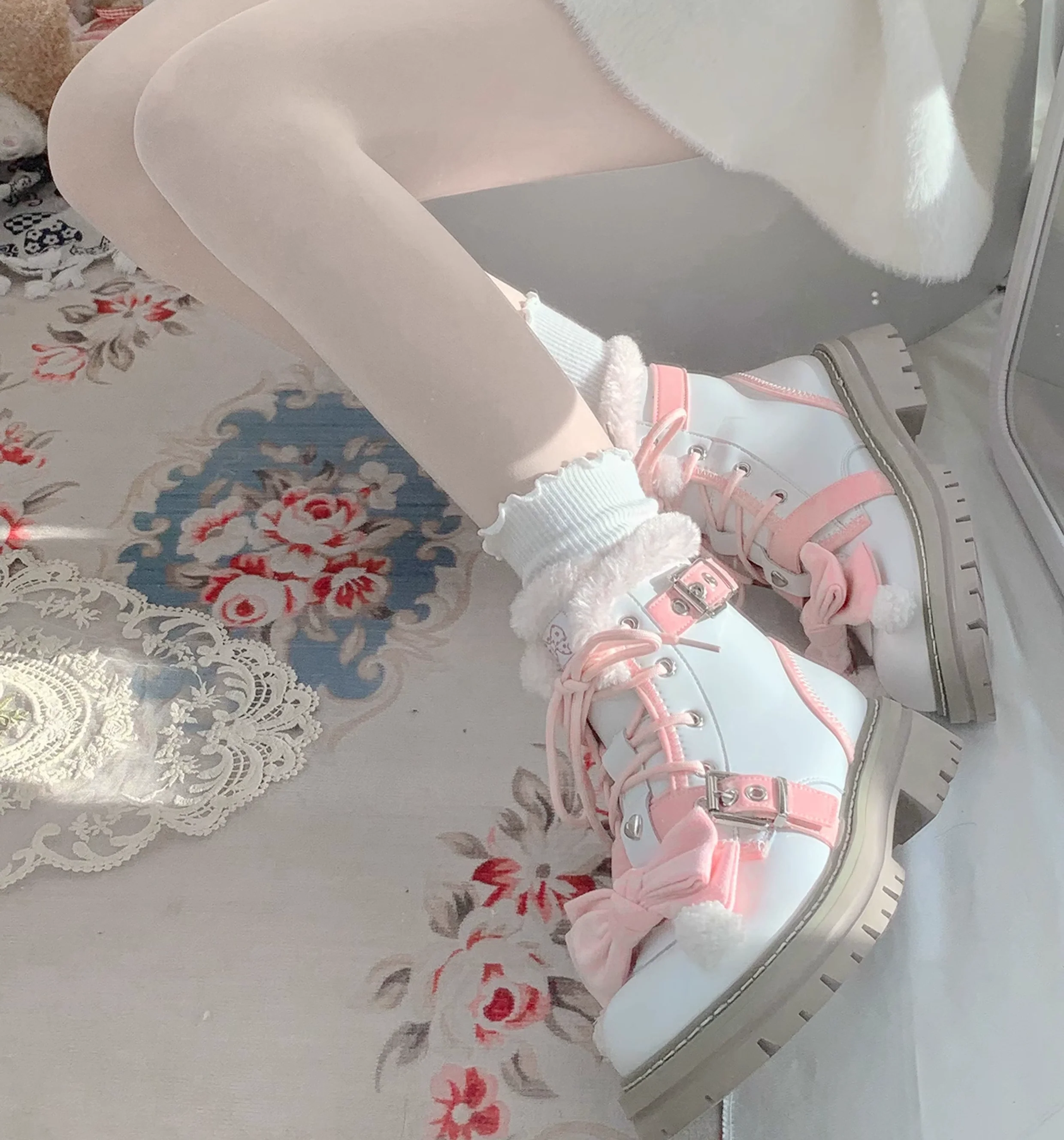 StarsCrwon - Sweet Lolita Shoes Winter Lolita Martin Boots - Image 15