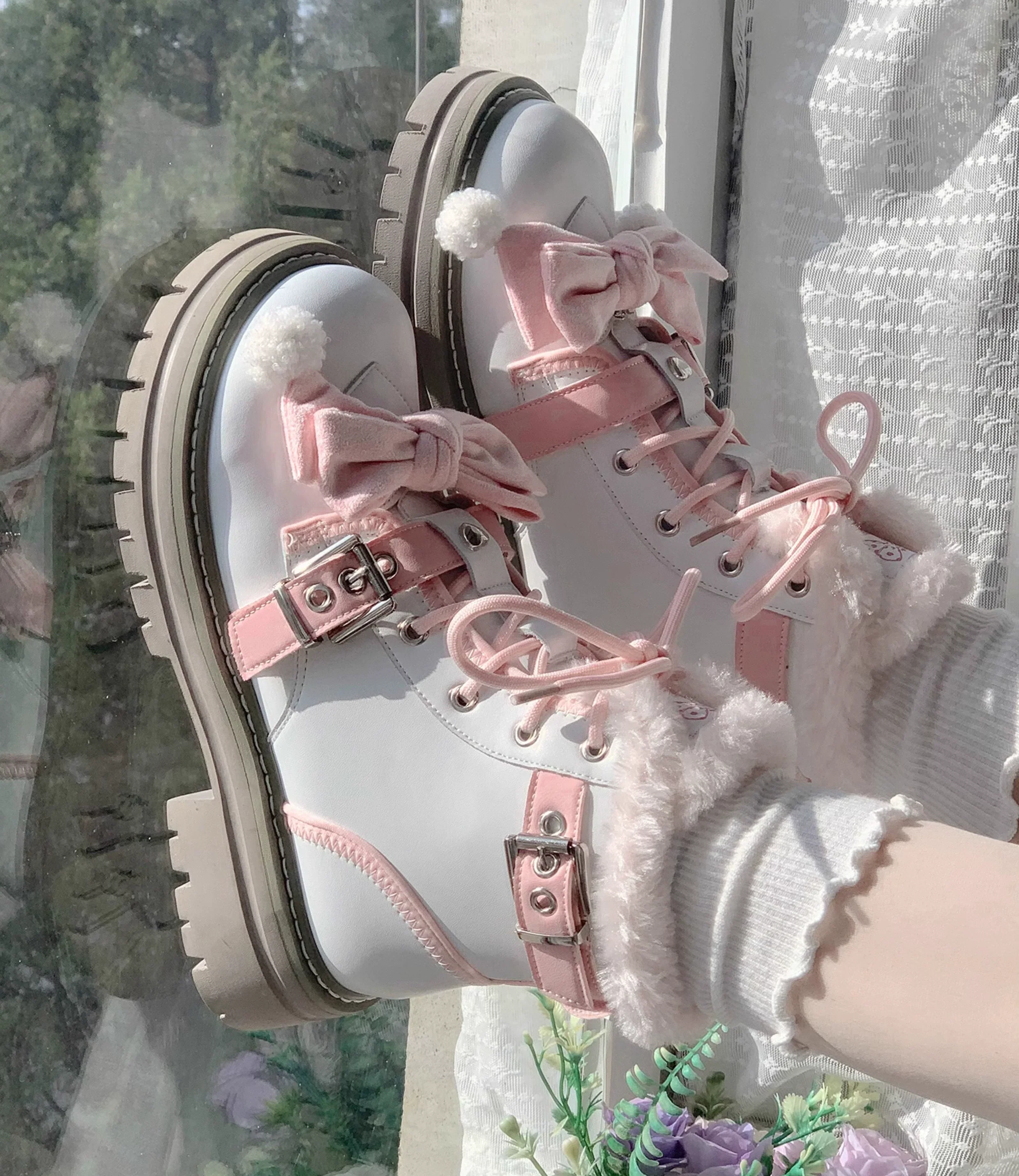 StarsCrwon - Sweet Lolita Shoes Winter Lolita Martin Boots - Image 18
