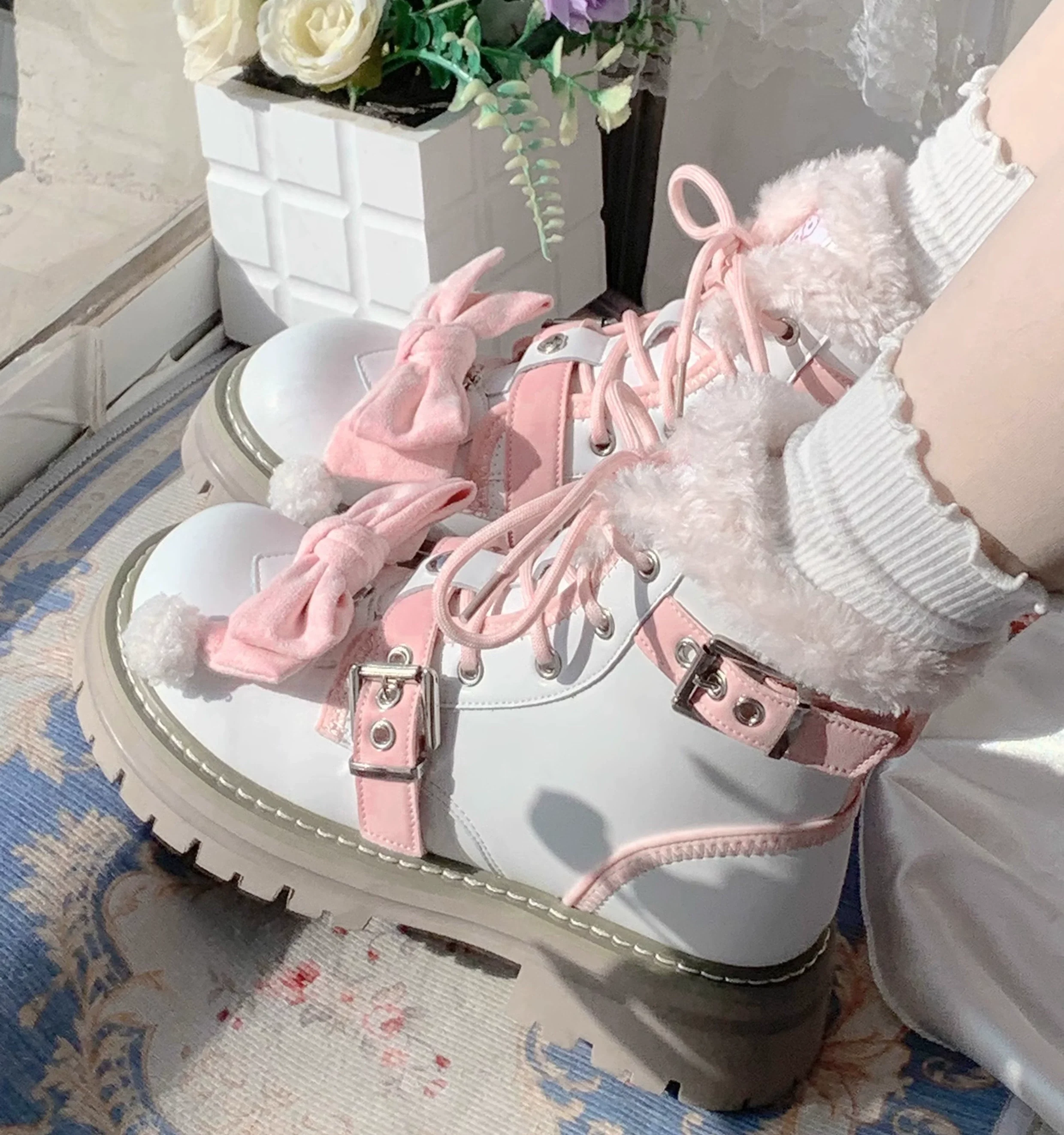 StarsCrwon - Sweet Lolita Shoes Winter Lolita Martin Boots - Image 19