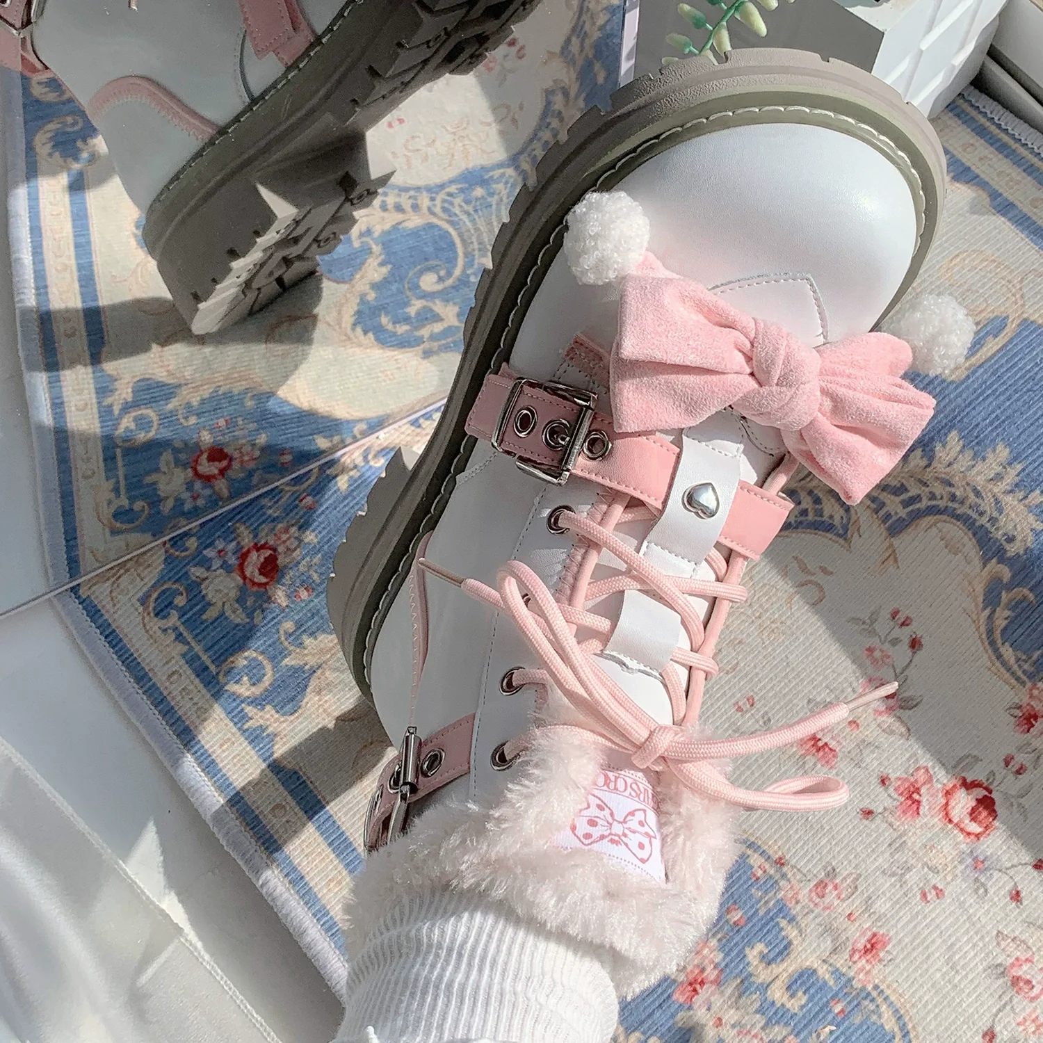 StarsCrwon - Sweet Lolita Shoes Winter Lolita Martin Boots - Image 21