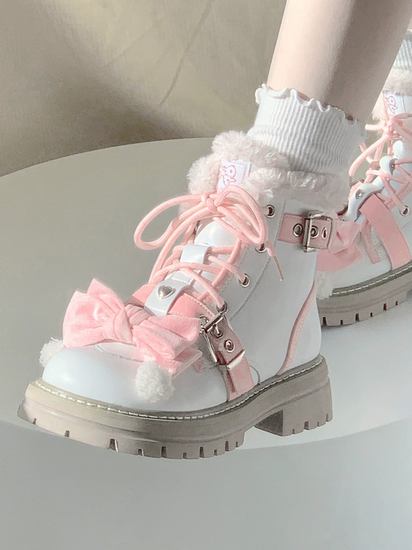 StarsCrwon - Sweet Lolita Shoes Winter Lolita Martin Boots - Image 22