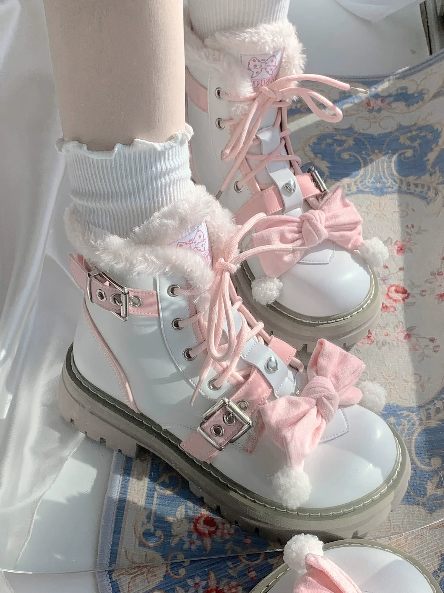 StarsCrwon - Sweet Lolita Shoes Winter Lolita Martin Boots - Image 23