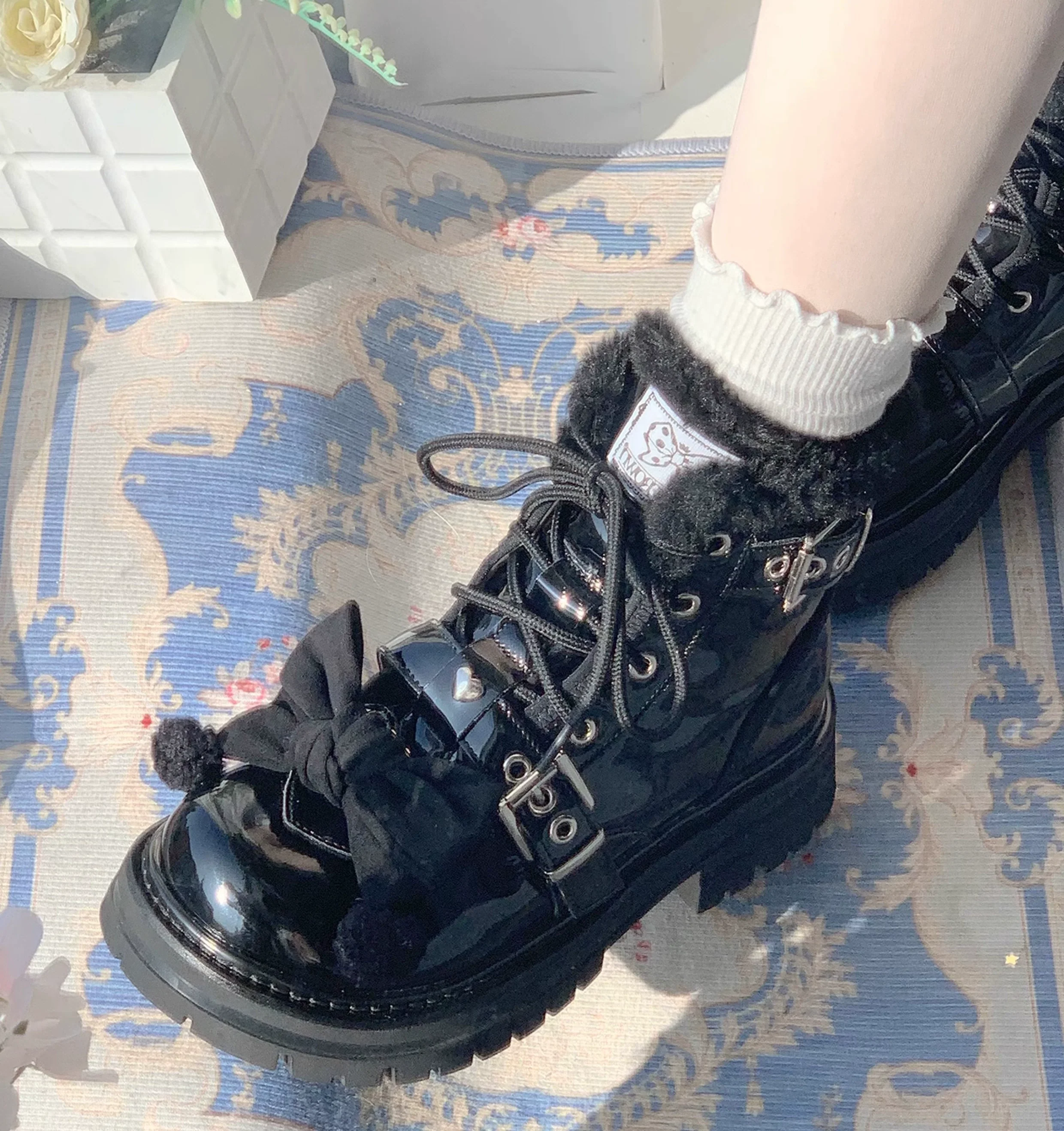 StarsCrwon - Sweet Lolita Shoes Winter Lolita Martin Boots - Image 29