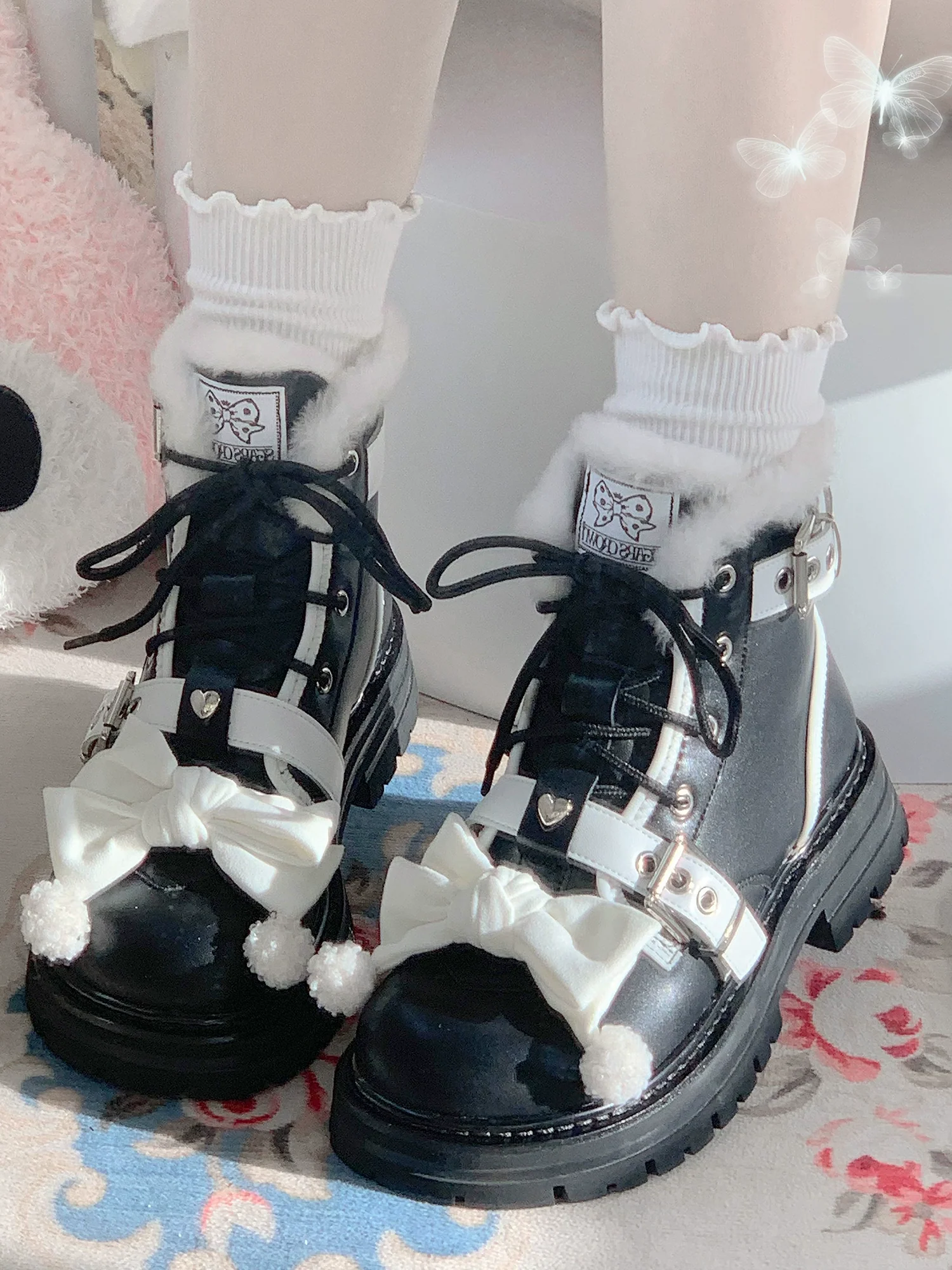 StarsCrwon - Sweet Lolita Shoes Winter Lolita Martin Boots - Image 4