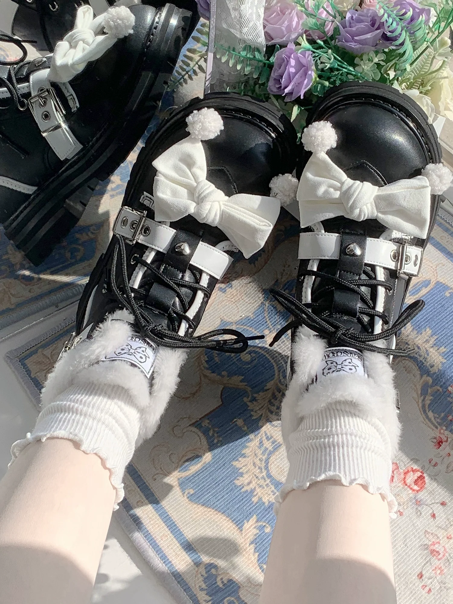 StarsCrwon - Sweet Lolita Shoes Winter Lolita Martin Boots - Image 6