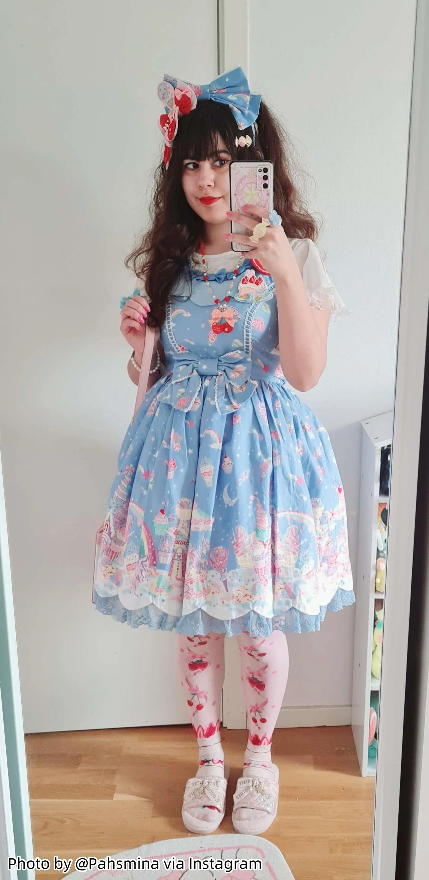 Rainbow Colorful Lolita Petticoat, 17" (43cm), Cotton Lining - Image 6