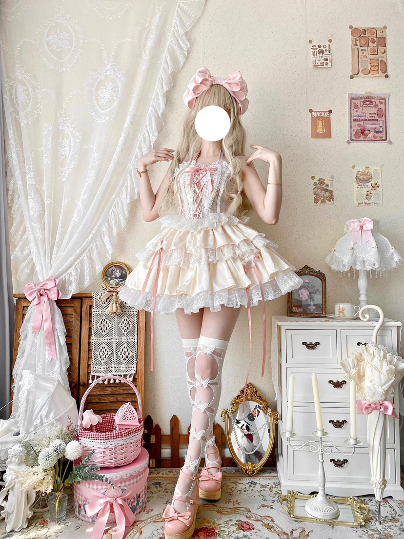 Qianmu - Endless Summer - Sweet Lolita Skirt Set with Ballet-Styled Bodice - Image 10