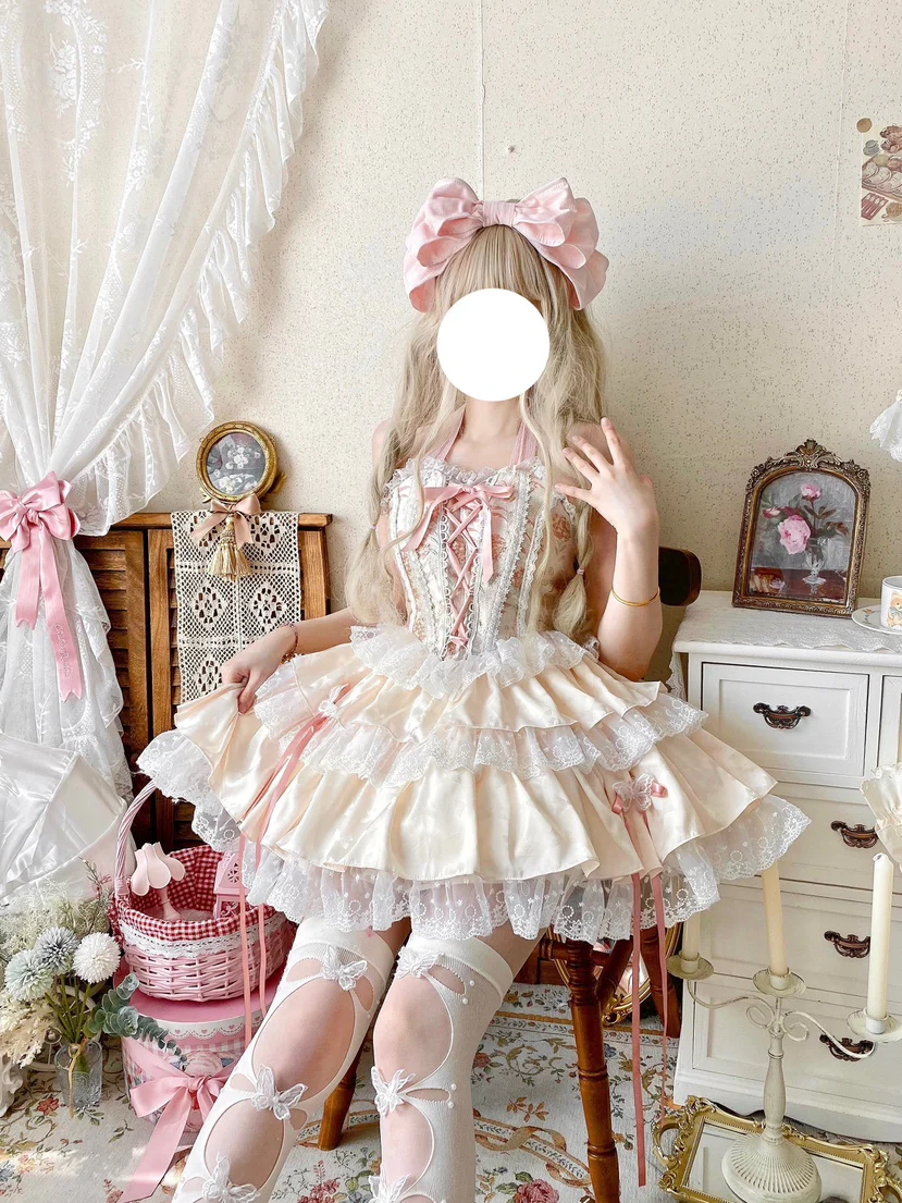 Qianmu - Endless Summer - Sweet Lolita Skirt Set with Ballet-Styled Bodice - Image 9