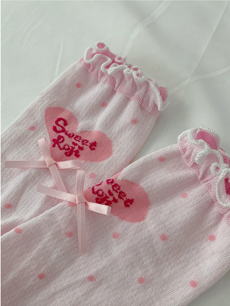 Roji Roji - Sweet Lolita Socks Cute Lolita Short Socks With Polka Dot - Image 11