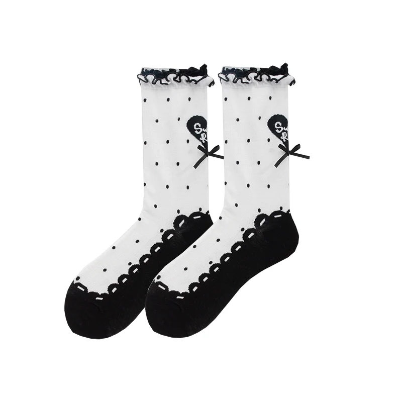 Roji Roji - Sweet Lolita Socks Cute Lolita Short Socks With Polka Dot - Image 29