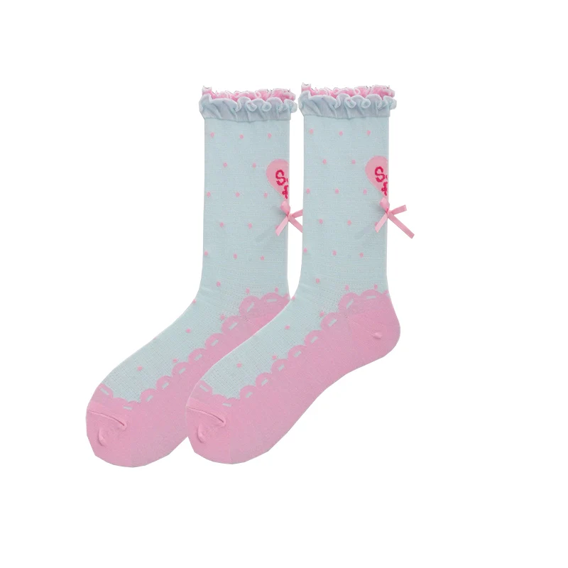 Roji Roji - Sweet Lolita Socks Cute Lolita Short Socks With Polka Dot - Image 32