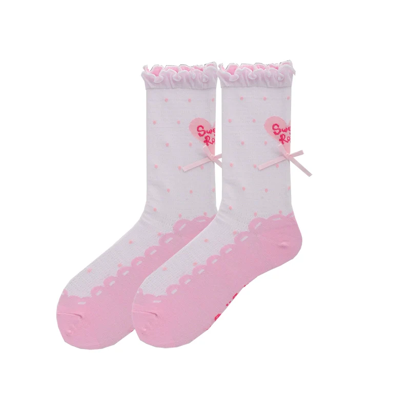 Roji Roji - Sweet Lolita Socks Cute Lolita Short Socks With Polka Dot - Image 33