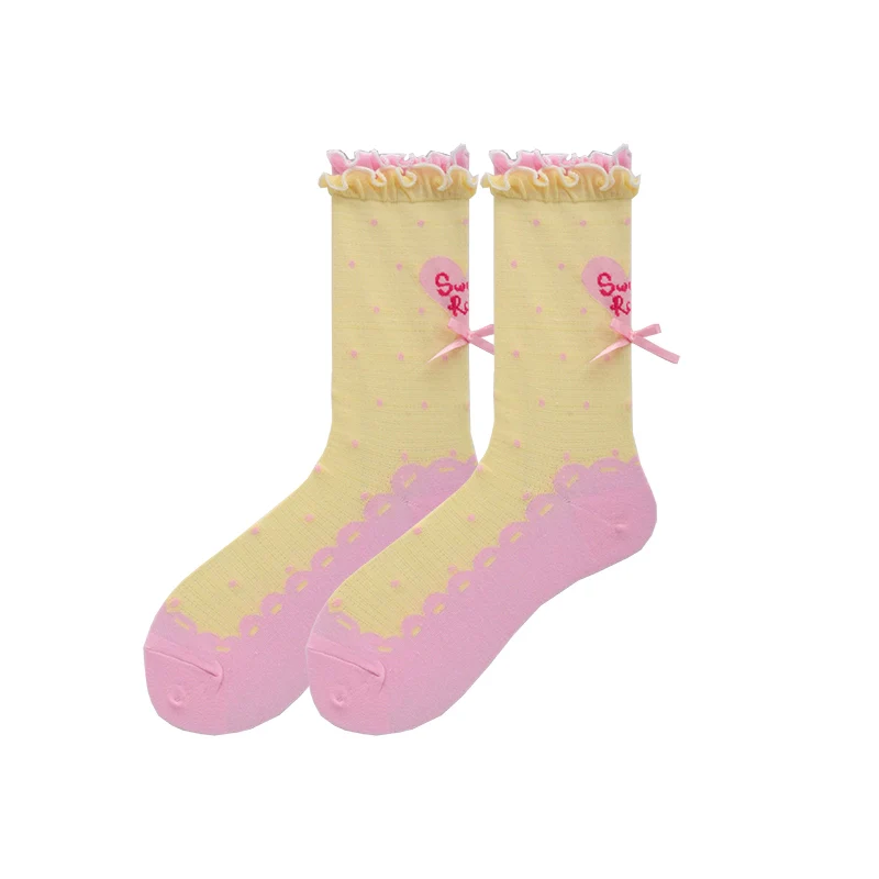 Roji Roji - Sweet Lolita Socks Cute Lolita Short Socks With Polka Dot - Image 35