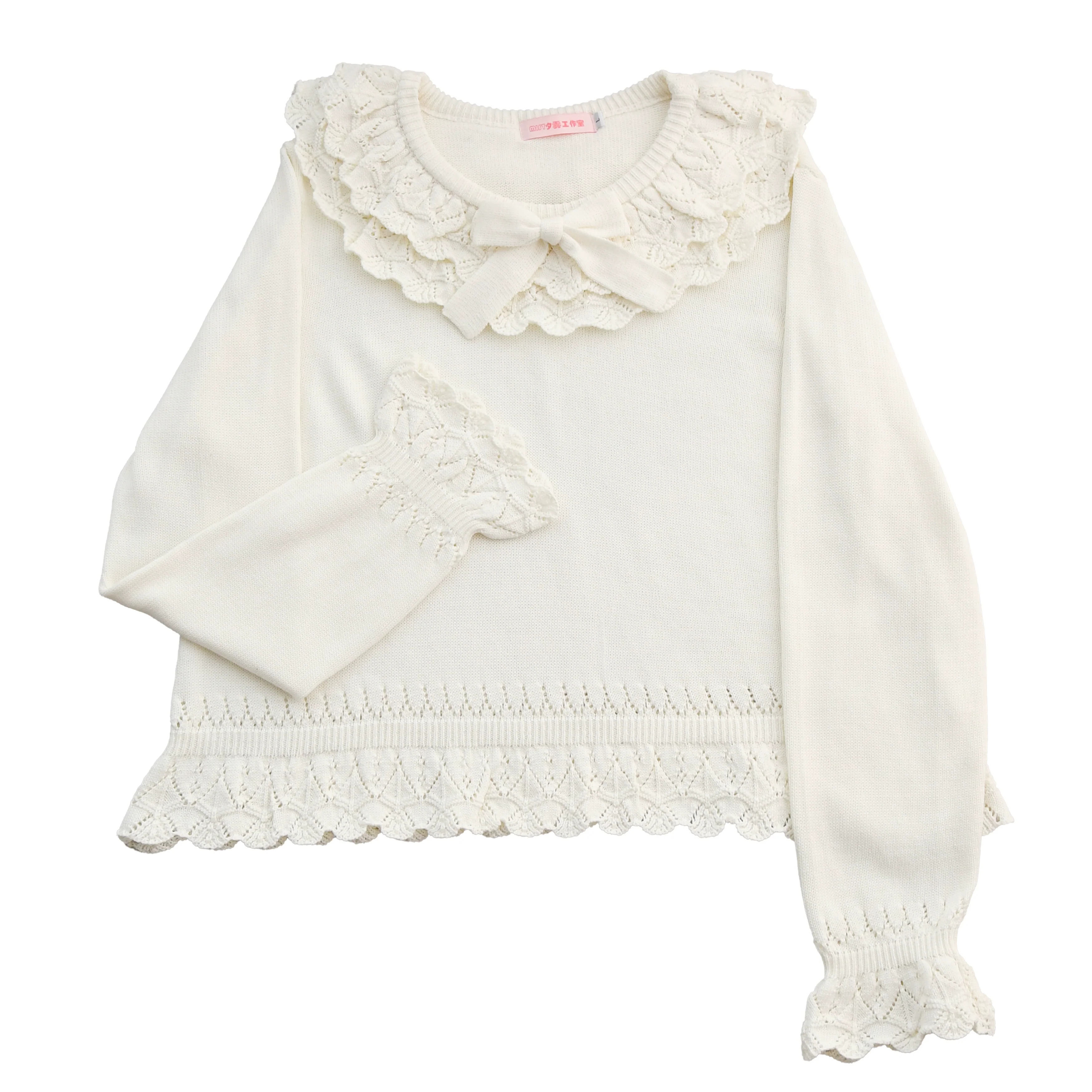 Nana - Sweet Lolita Sweater, Detachable Bow - Image 17