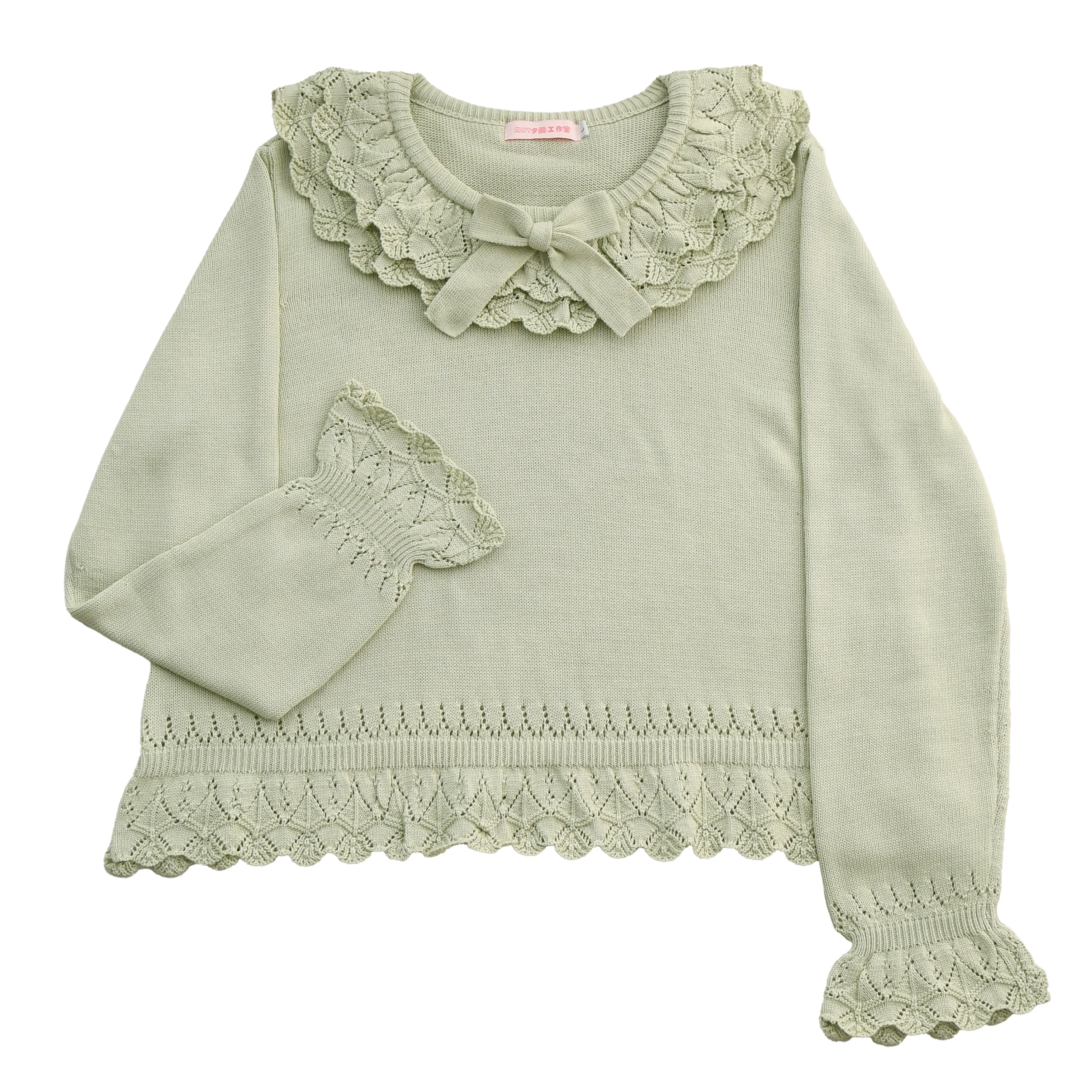 Nana - Sweet Lolita Sweater, Detachable Bow - Image 18