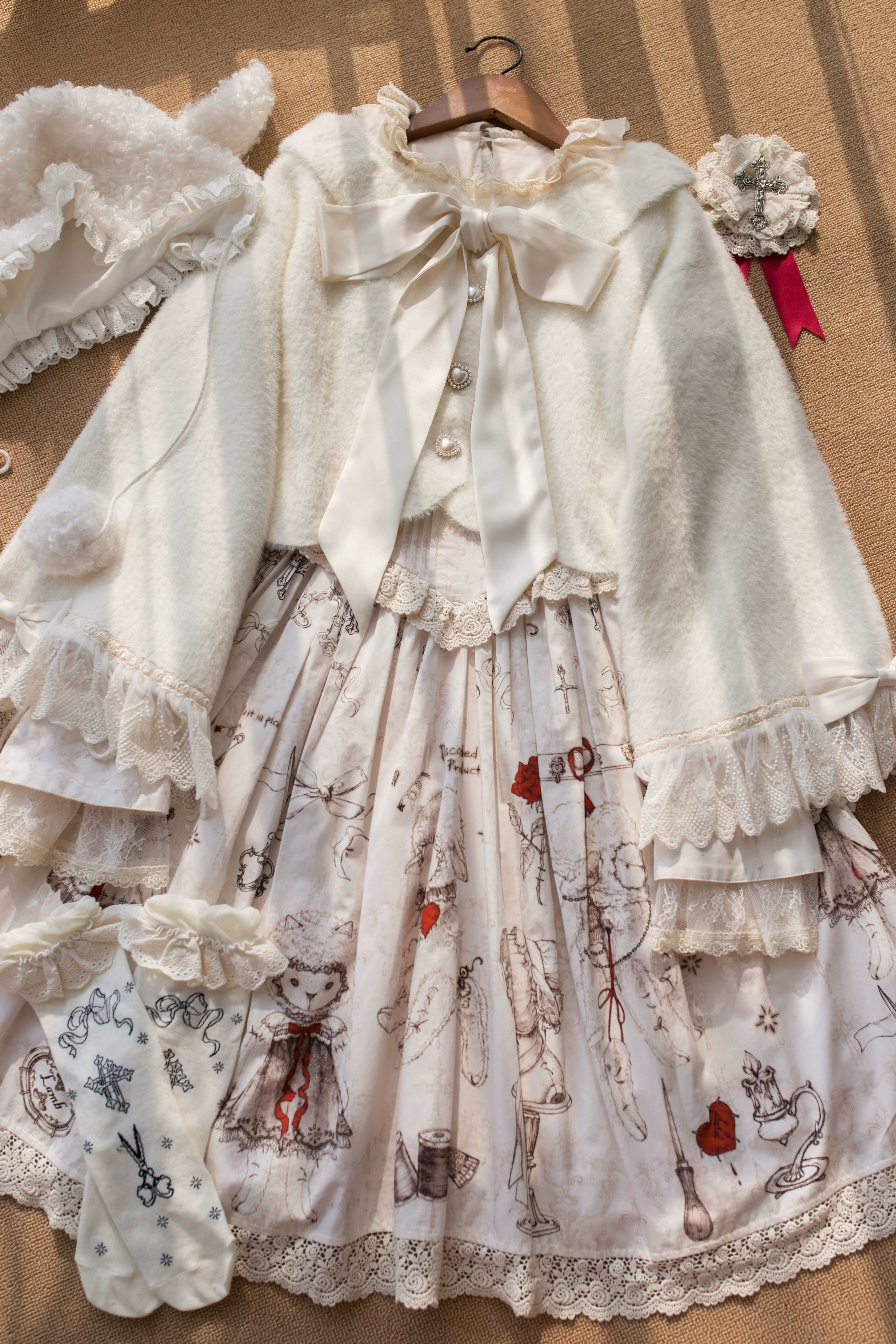 Qian's Letter - Sweet Lolita Sweater Winter Cardigan - Image 15