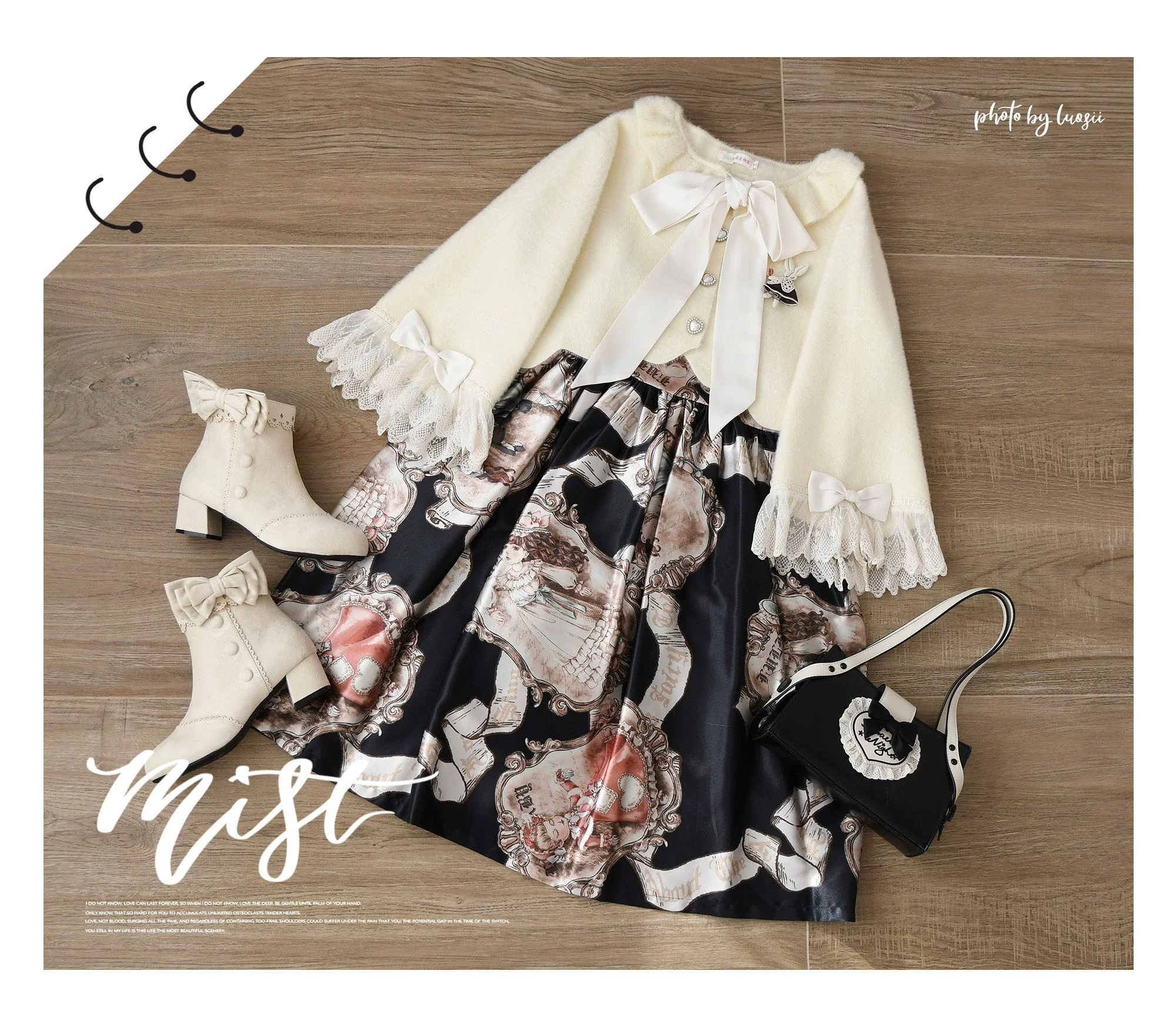 Qian's Letter - Sweet Lolita Sweater Winter Cardigan - Image 16
