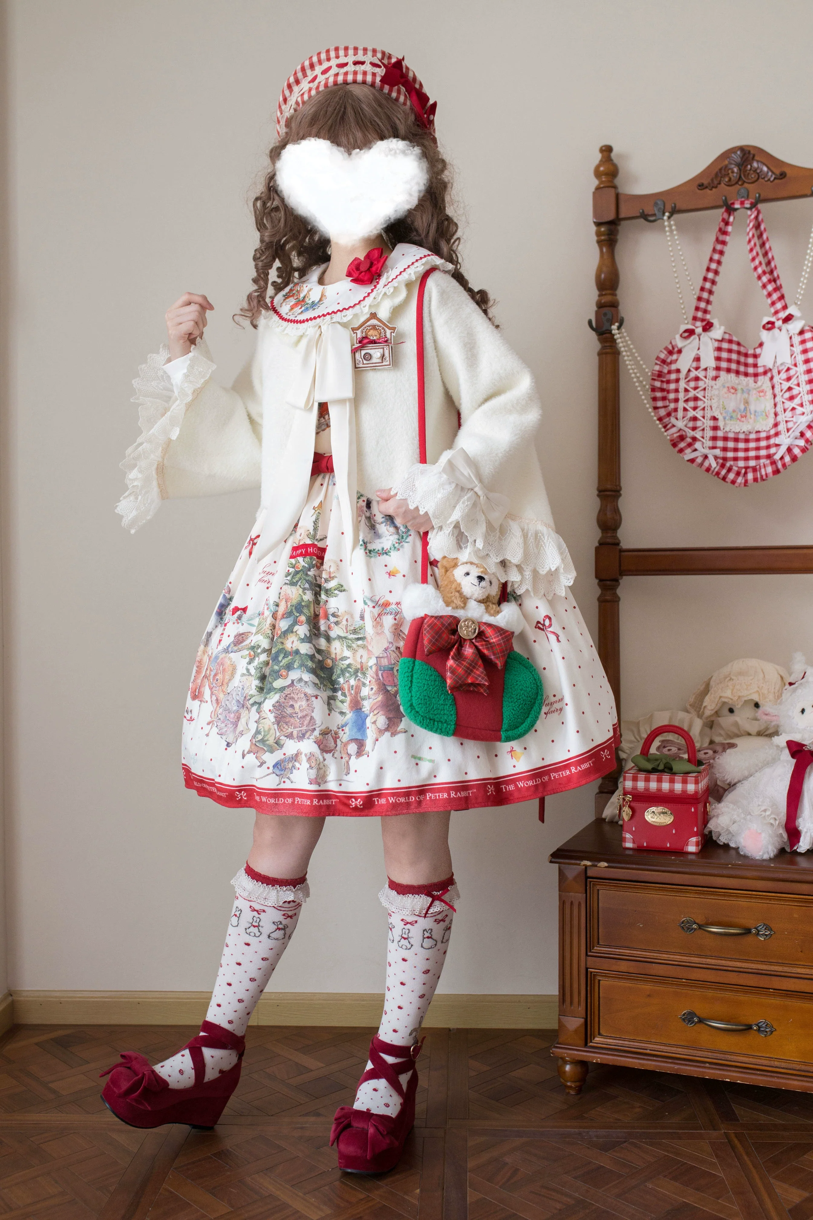 Qian's Letter - Sweet Lolita Sweater Winter Cardigan - Image 4