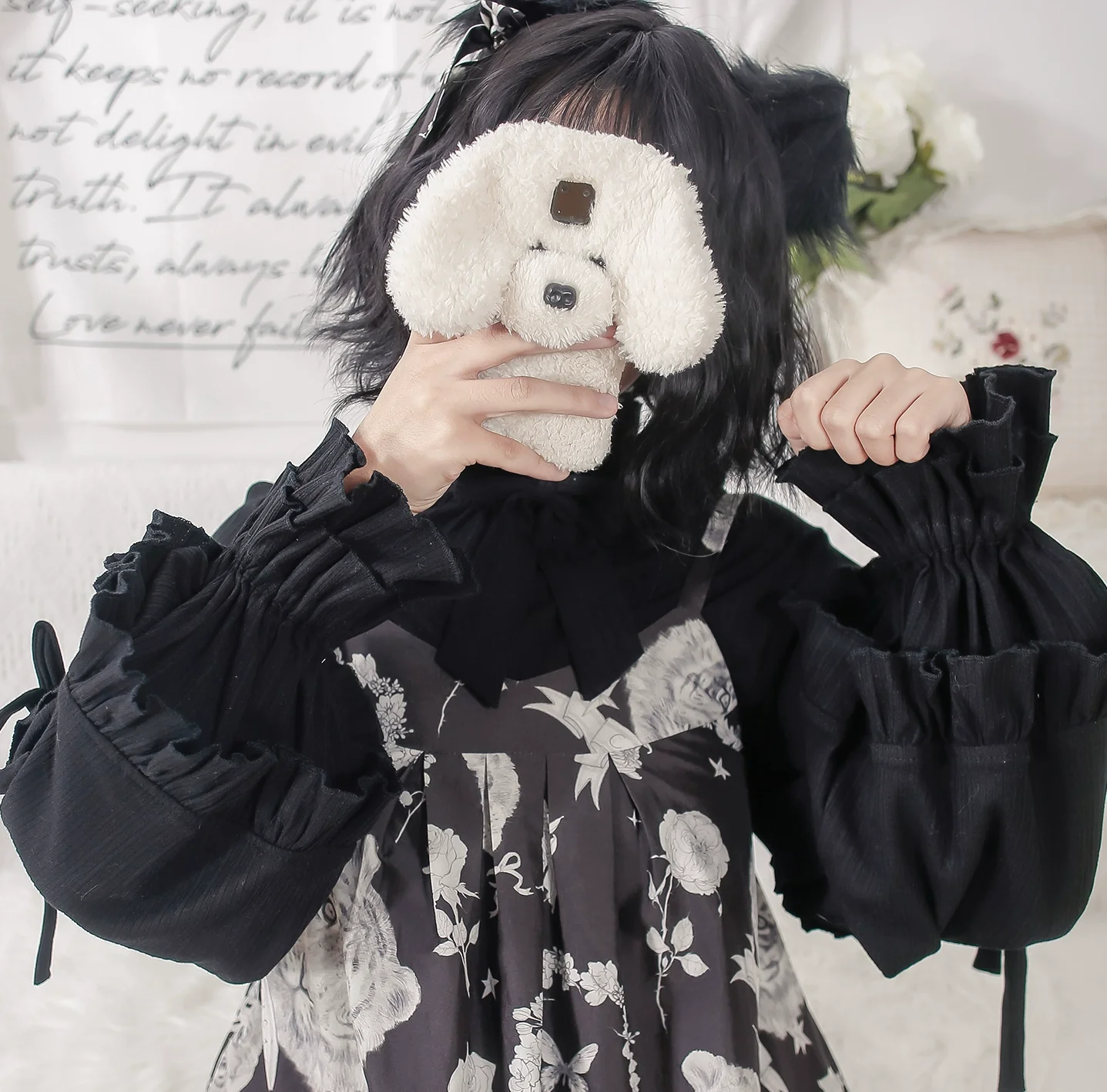 First Snow - Sweet Lolita Sweater Winter Puff Sleeve Knitting Innerwear - Image 18