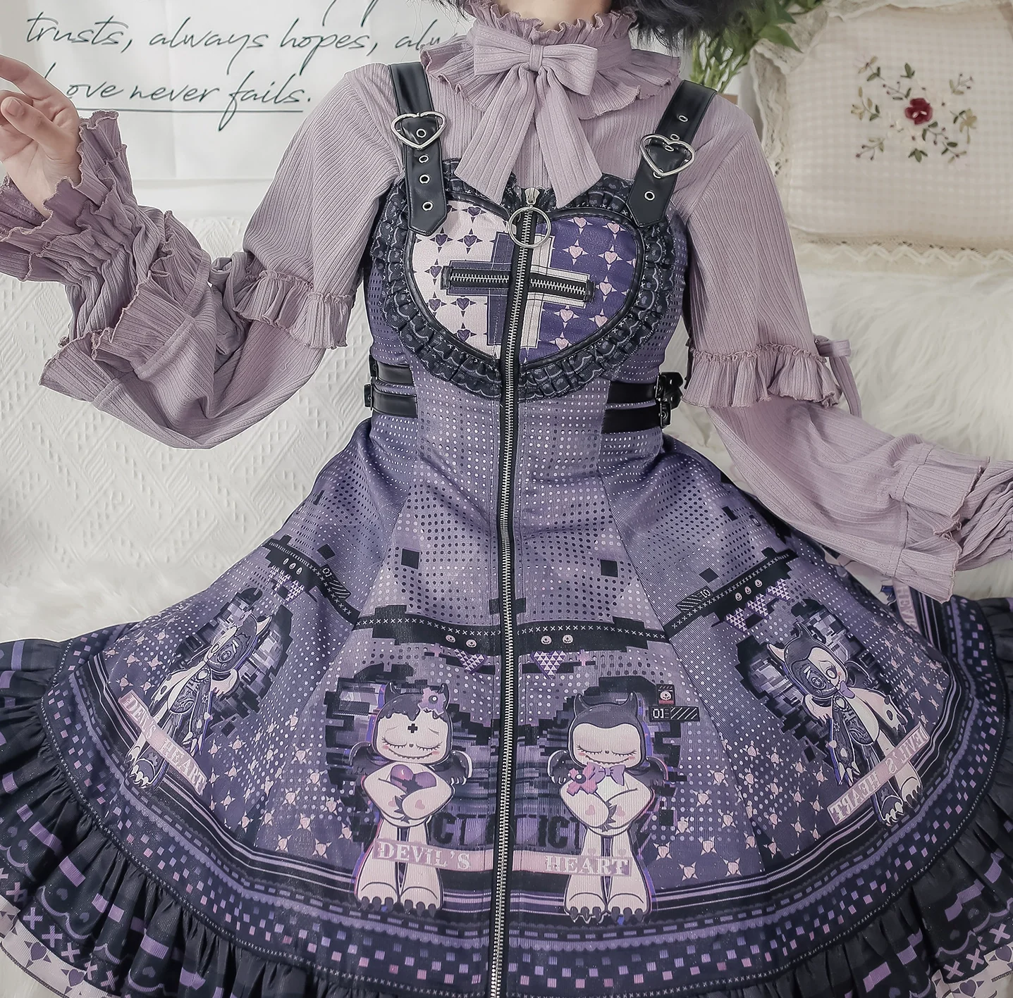 First Snow - Sweet Lolita Sweater Winter Puff Sleeve Knitting Innerwear - Image 21