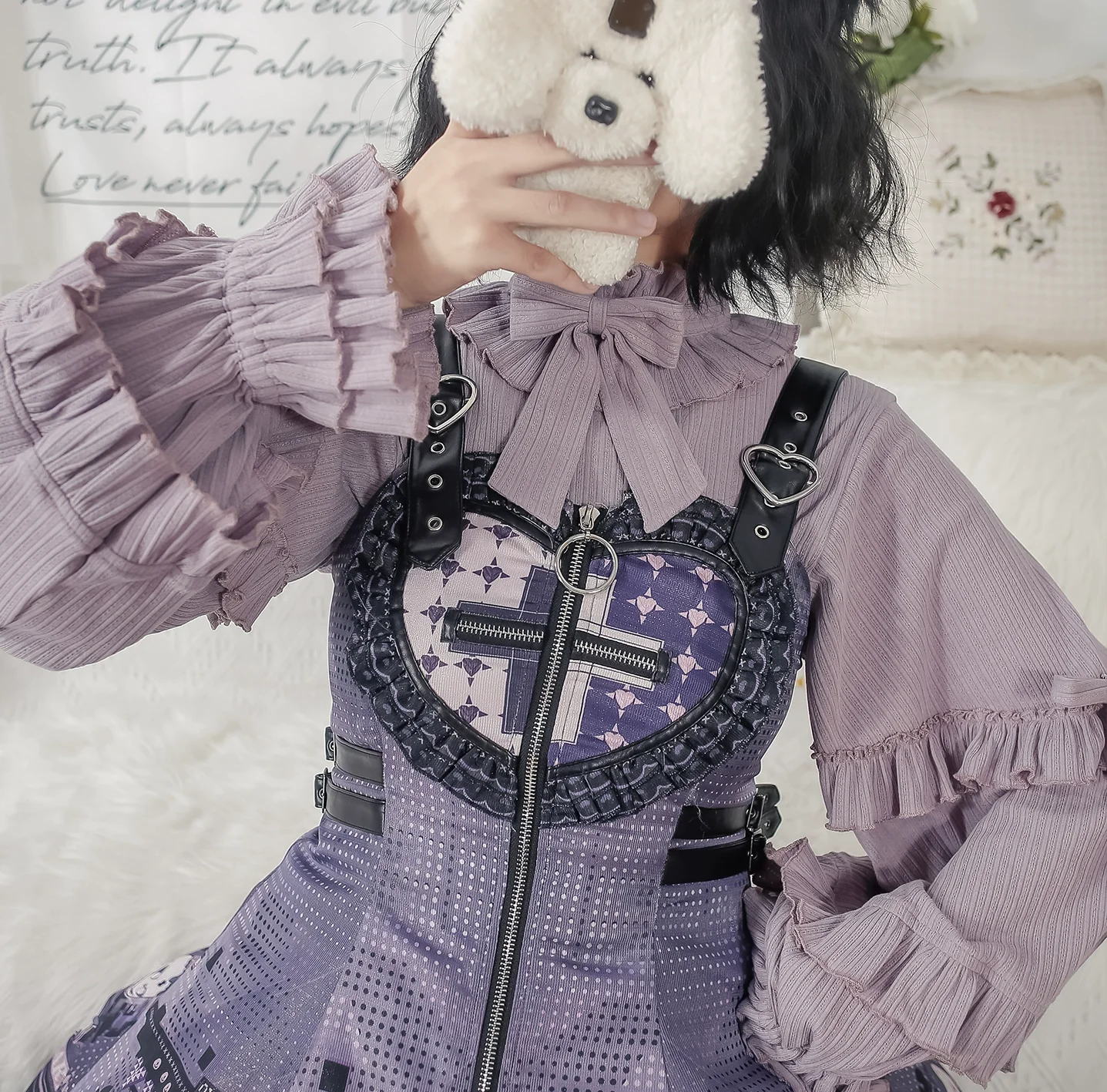 First Snow - Sweet Lolita Sweater Winter Puff Sleeve Knitting Innerwear - Image 22
