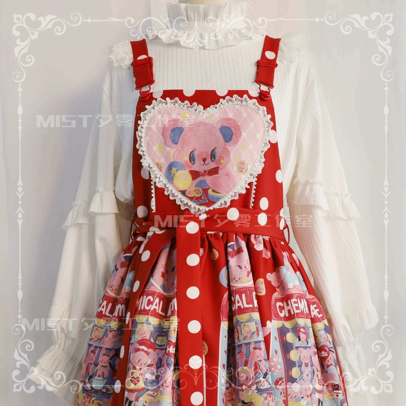 First Snow - Sweet Lolita Sweater Winter Puff Sleeve Knitting Innerwear - Image 50