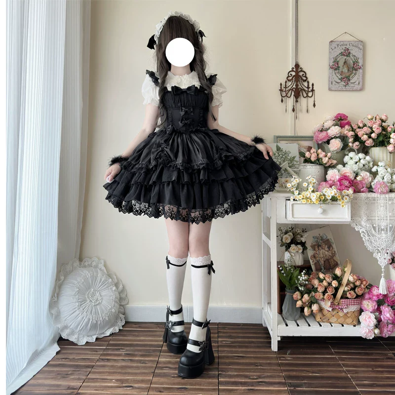 Love of Rebirth - Sweet Lolita JSK Dress, Tiered Hem - Image 4