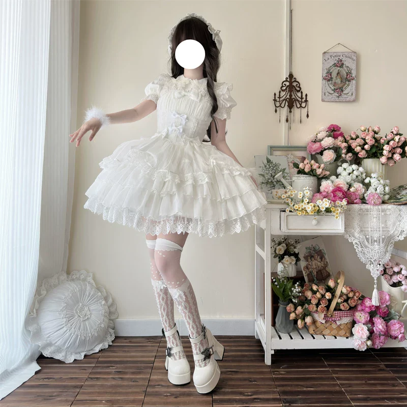 Love of Rebirth - Sweet Lolita JSK Dress, Tiered Hem - Image 7