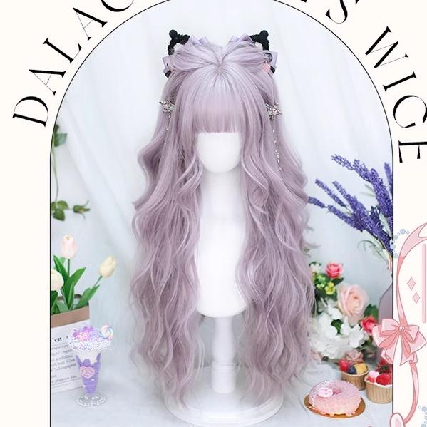 Dalao Home - Poi Balls - Sweet Lolita Wig Long Curly Purple Wigs - Image 5