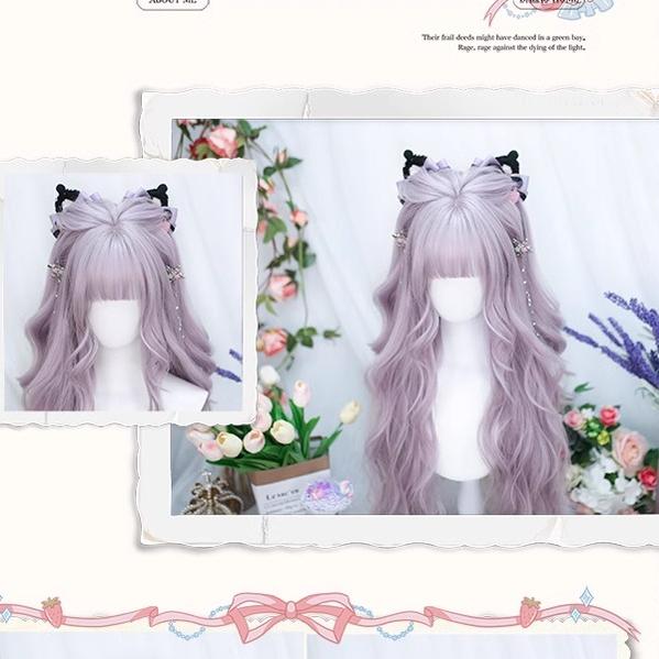 Dalao Home - Poi Balls - Sweet Lolita Wig Long Curly Purple Wigs - Image 7
