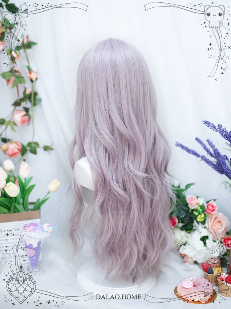 Dalao Home - Poi Balls - Sweet Lolita Wig Long Curly Purple Wigs - Image 9