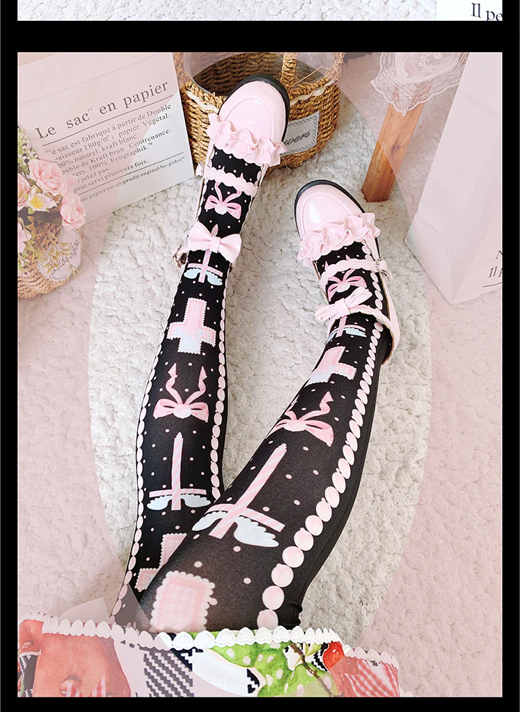 Roji roji - Sweet Bow Lolita Thigh stockings - Image 7
