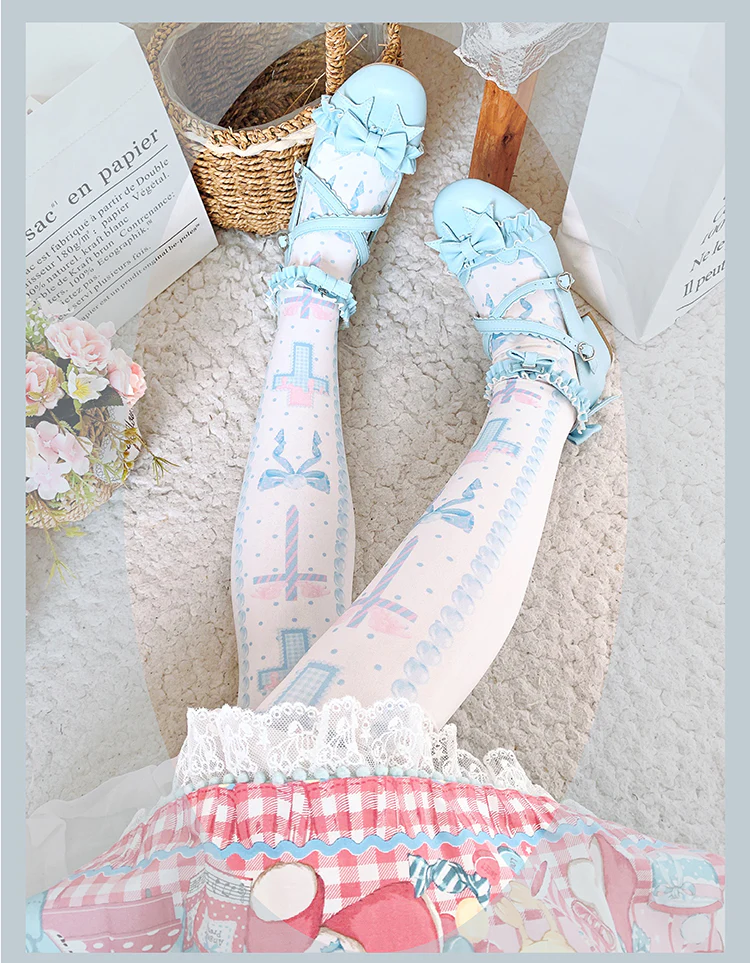 Roji roji - Sweet Bow Lolita Thigh stockings - Image 8