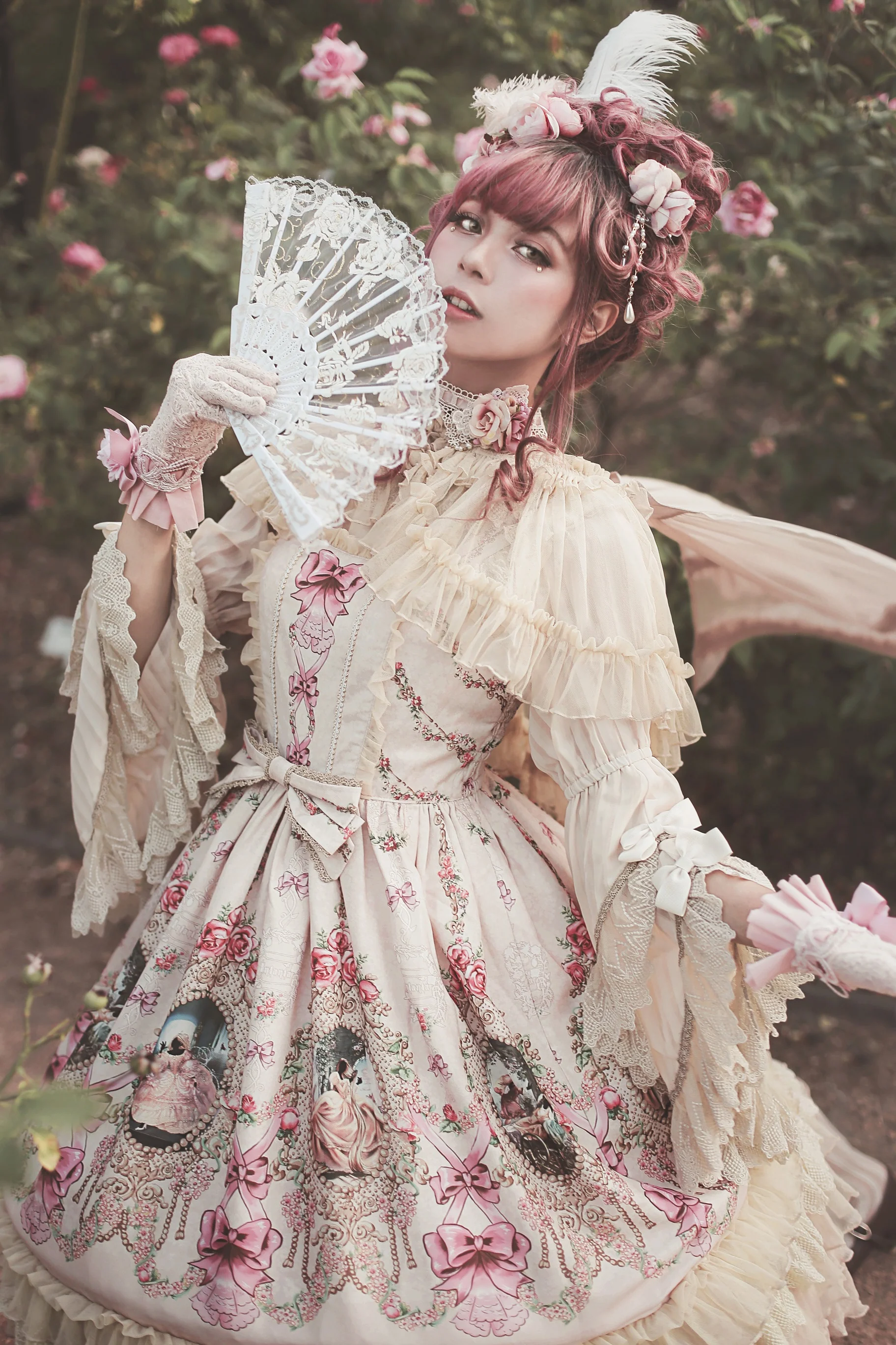 Fairytale Town Prom - Printed Tea Party Classic Lolita JSK Suit - Image 10